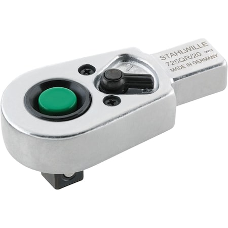 Stahlwille Tools QuickRelease ratchet insert tool Size20 external square 1/2 " Size of mount 14x18 mm 58253020